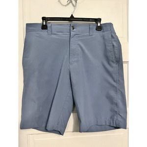 NWT Callaway Shorts Mens Sz 34 Infinity Blue Stretch Chino Golf 10’inseam